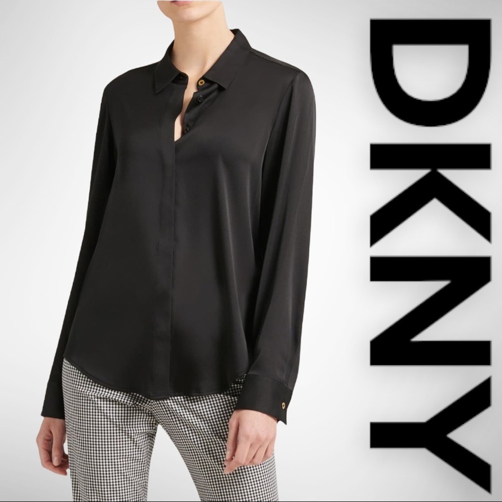 DKNY COVERED PLACKET SHIRT